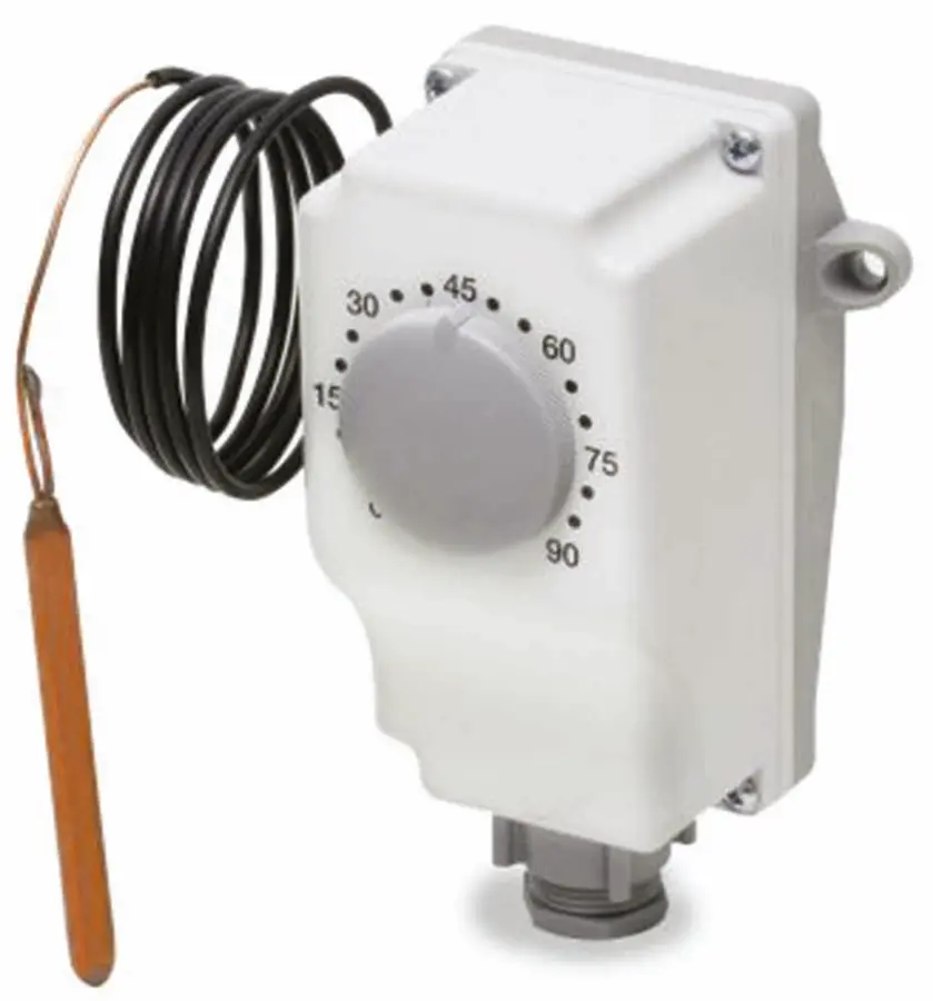 Electromechanical capillary thermostat