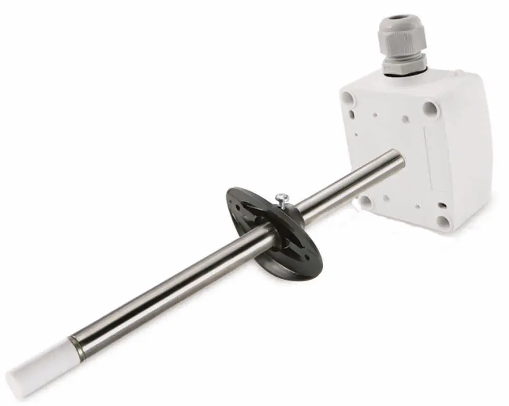 Duct humidity and temperature transmitter