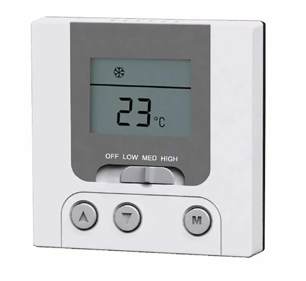 Termostato per fan coil a 2 e 4 tubi con display