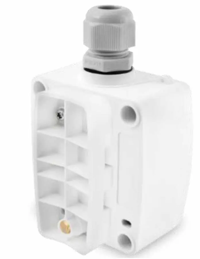 Strap-on pipe temperature sensor with housing