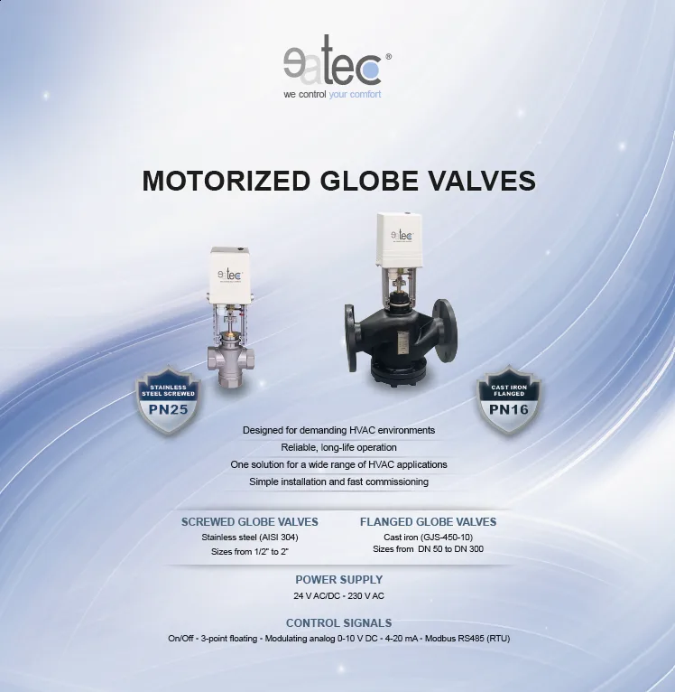 MOTORIZED GLOBE VALVES