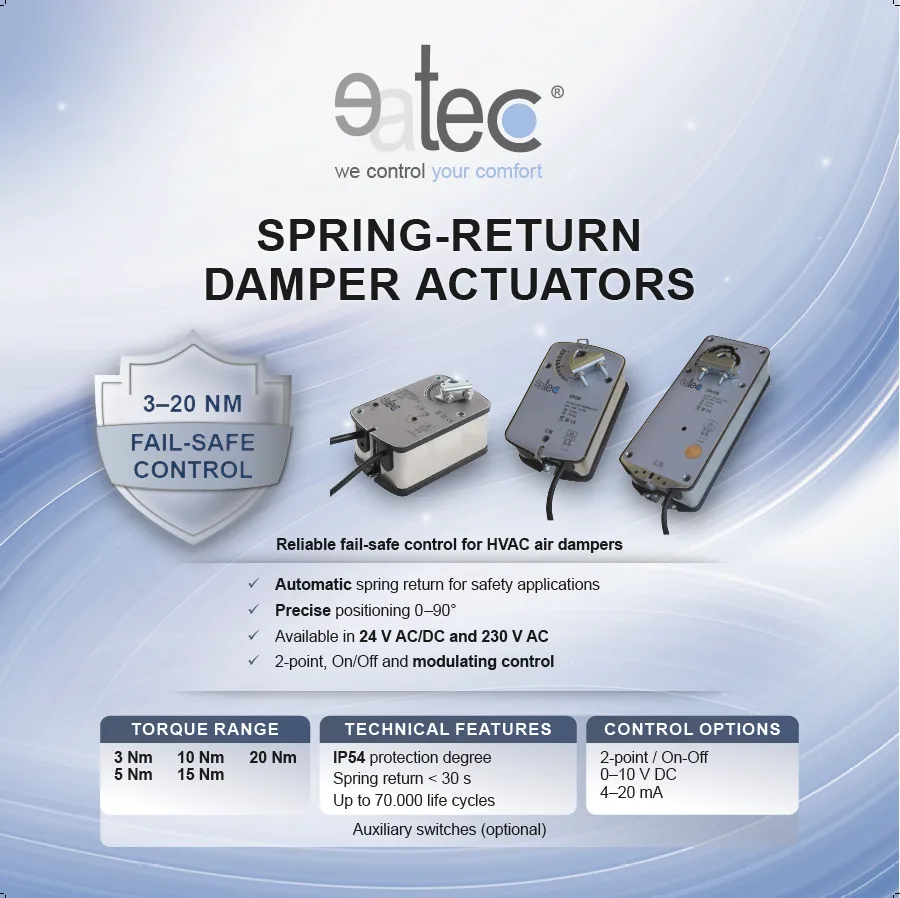 SPRING-RETURN DAMPER ACTUATORS